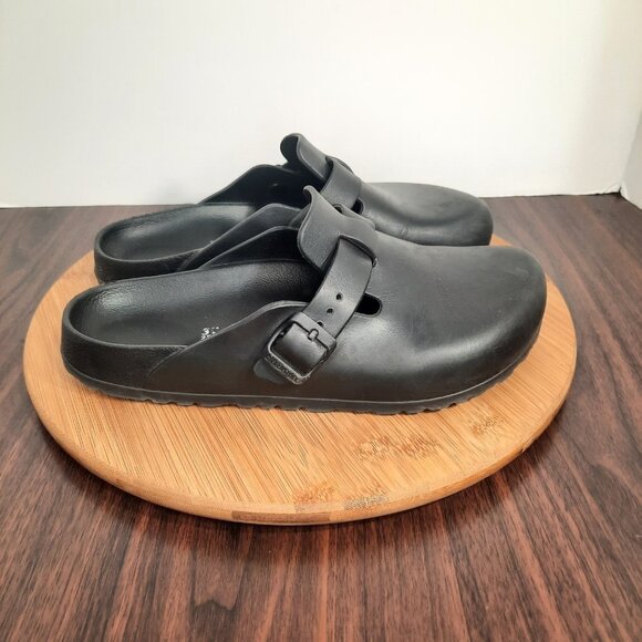 Birkenstock Boston Clogs EVA Womens Size 38 US 8 Shoes Black Waterproof Slip On - Picture 1 of 11